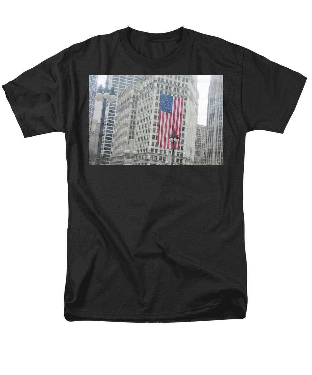 Patriotic Chicago - Men's T-Shirt  (Regular Fit)