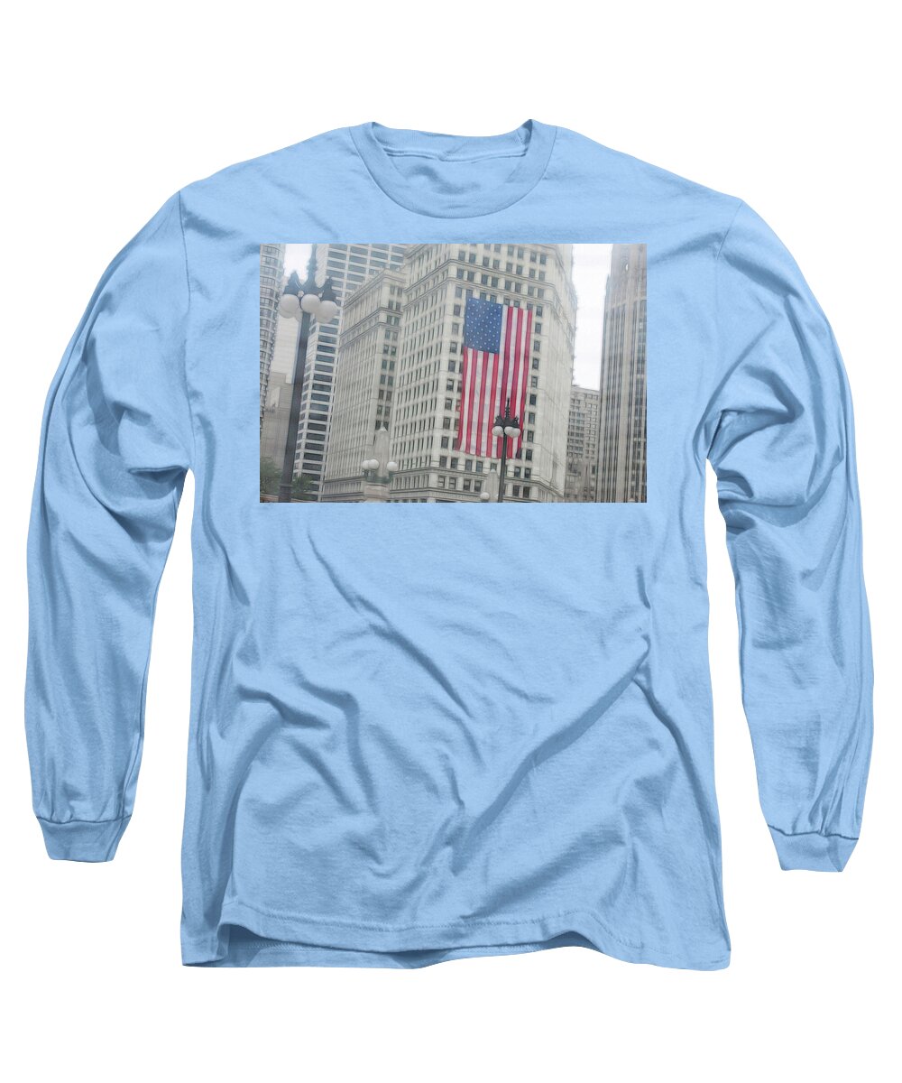 Patriotic Chicago - Long Sleeve T-Shirt