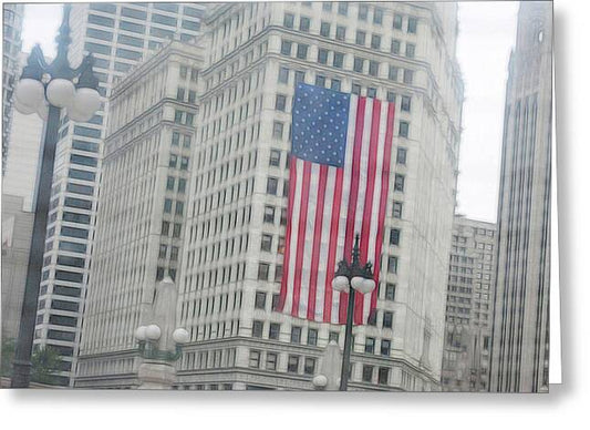 Patriotic Chicago - Greeting Card