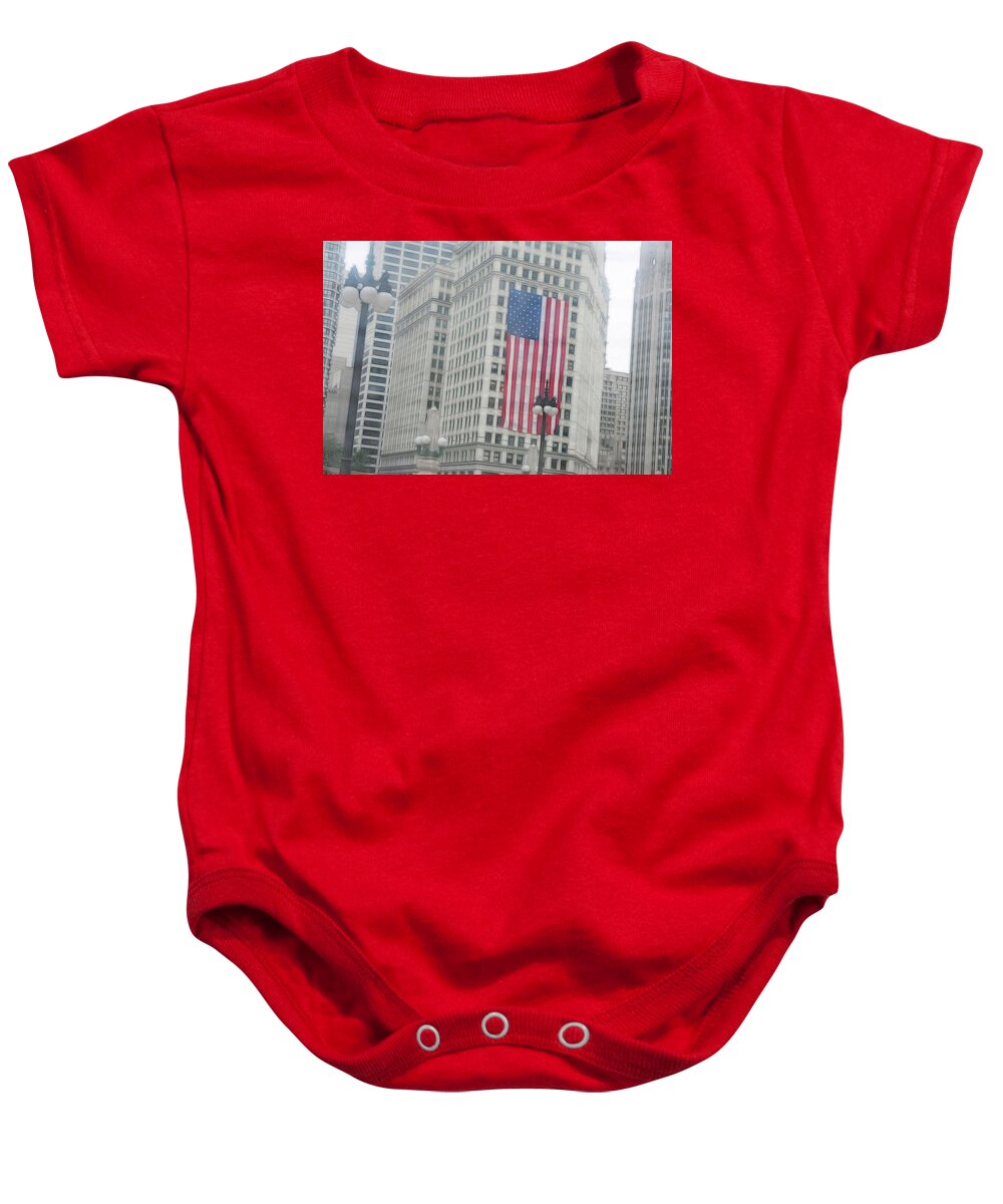 Patriotic Chicago - Baby Onesie