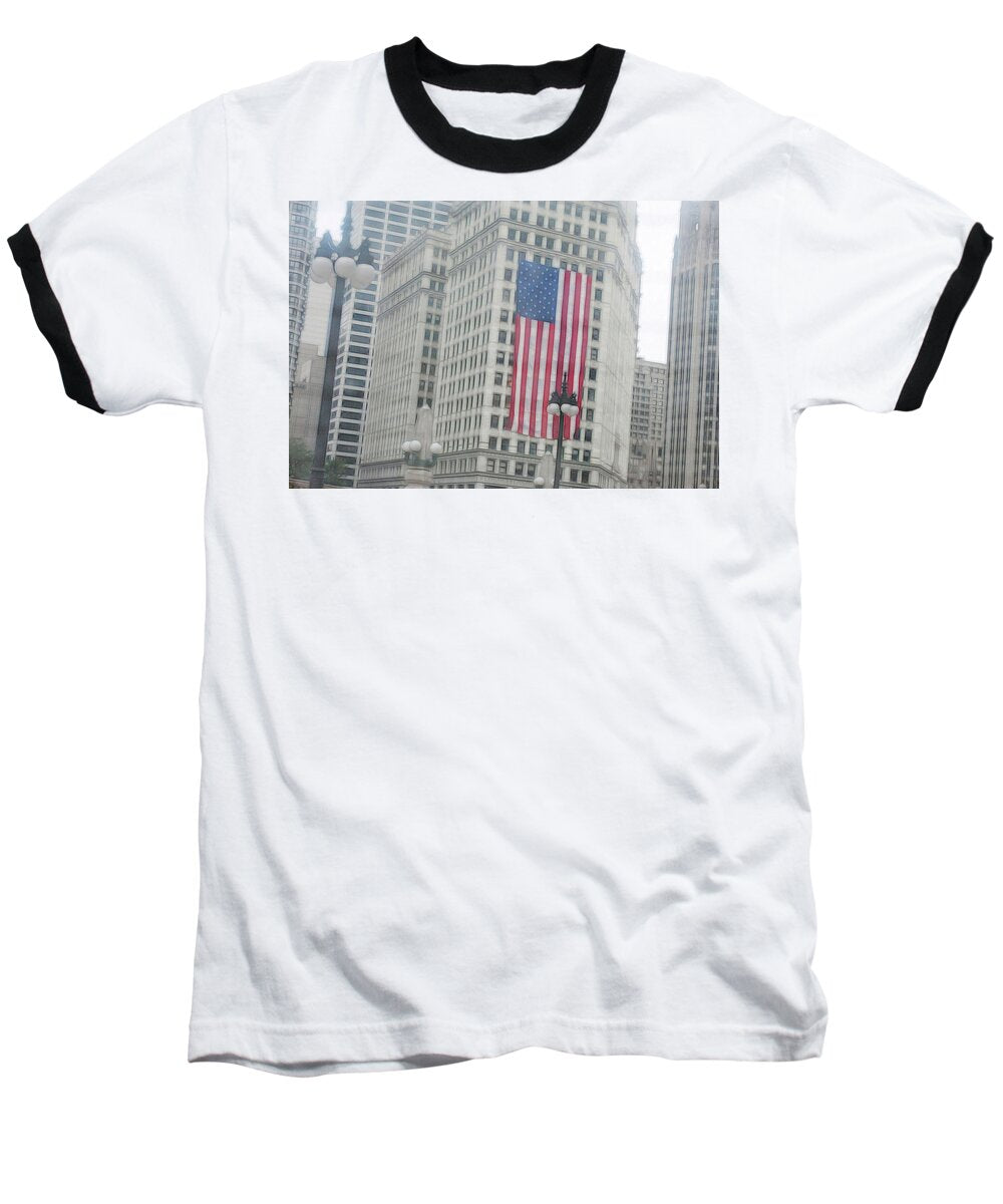 Patriotic Chicago - Baseball T-Shirt