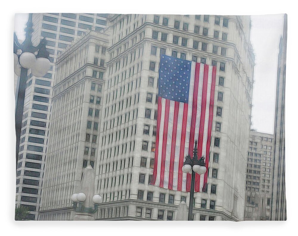 Patriotic Chicago - Blanket