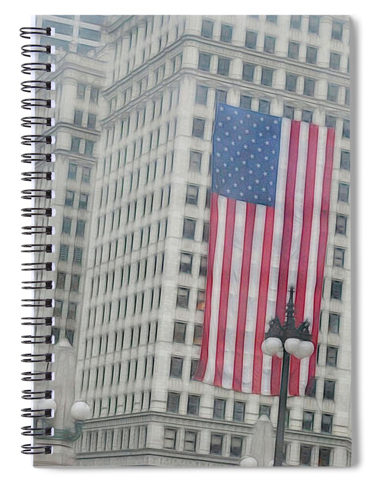 Patriotic Chicago - Spiral Notebook