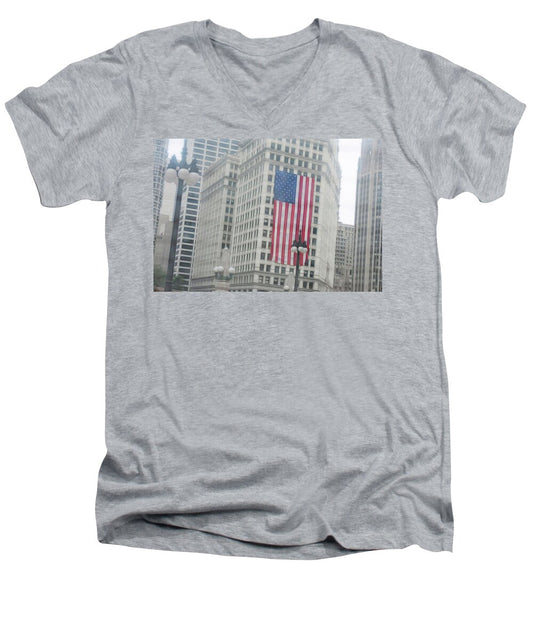 Patriotic Chicago - Men's V-Neck T-Shirt