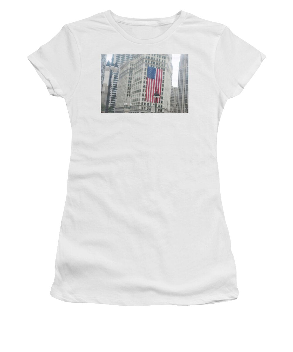 Patriotic Chicago - Women's T-Shirt