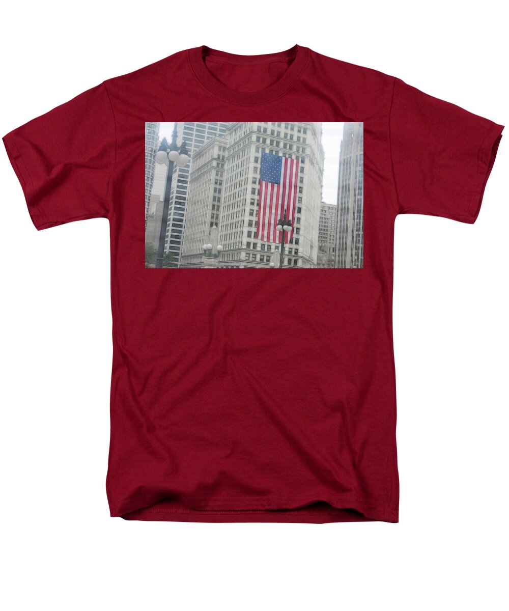 Patriotic Chicago - Men's T-Shirt  (Regular Fit)