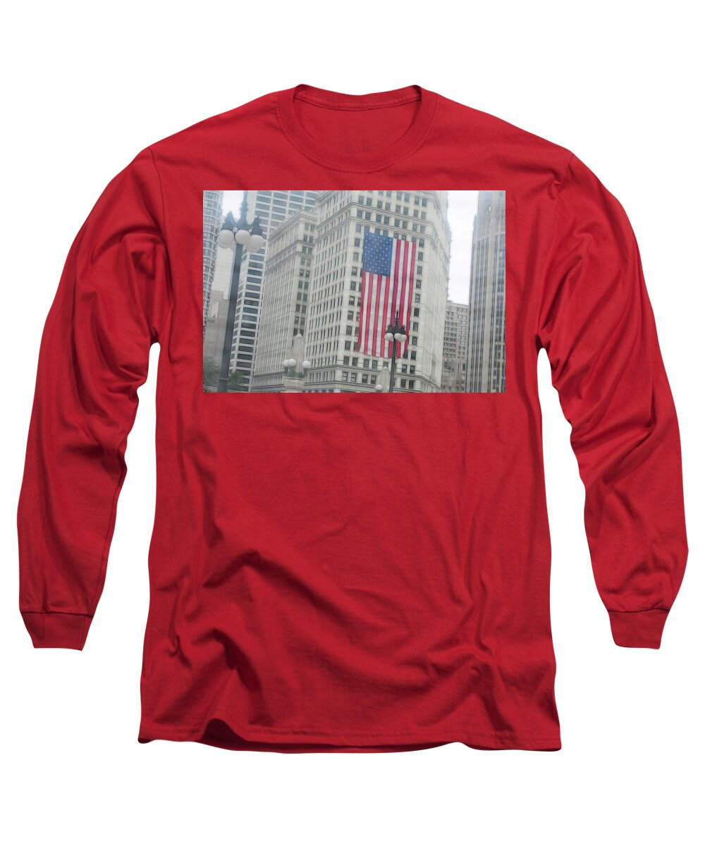 Patriotic Chicago - Long Sleeve T-Shirt