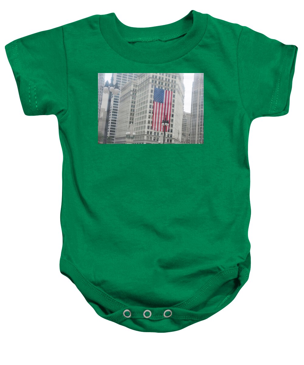 Patriotic Chicago - Baby Onesie