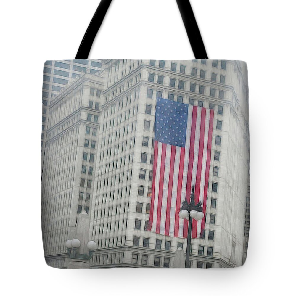 Patriotic Chicago - Tote Bag