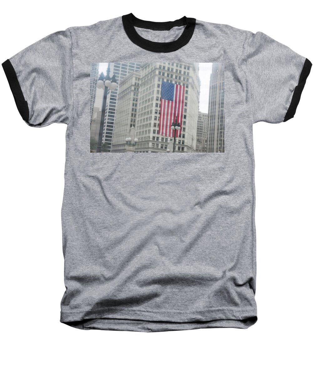 Patriotic Chicago - Baseball T-Shirt