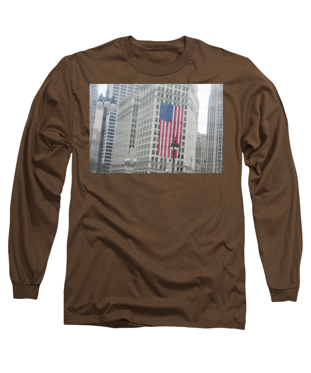 Patriotic Chicago - Long Sleeve T-Shirt