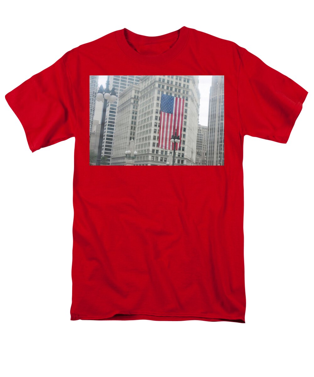 Patriotic Chicago - Men's T-Shirt  (Regular Fit)