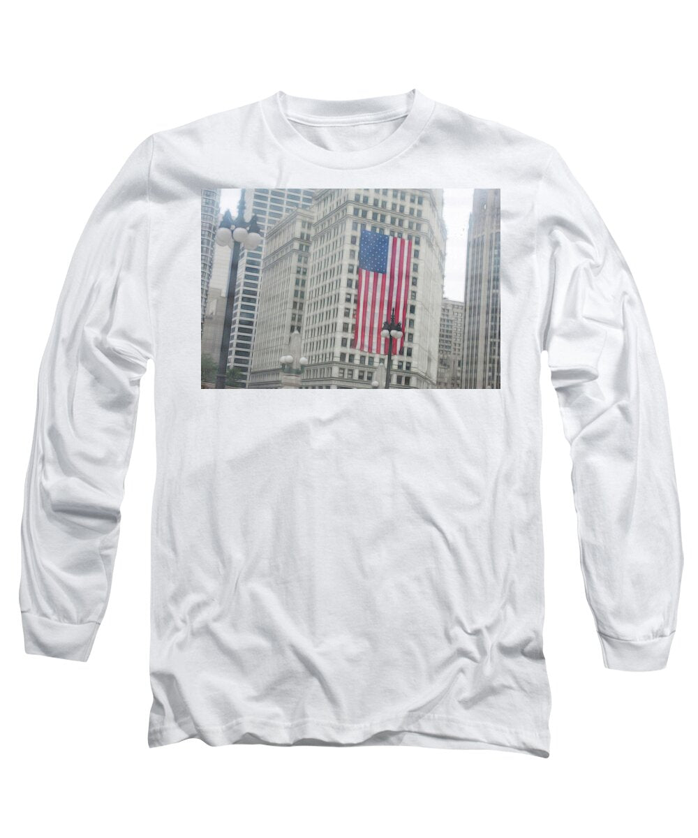 Patriotic Chicago - Long Sleeve T-Shirt