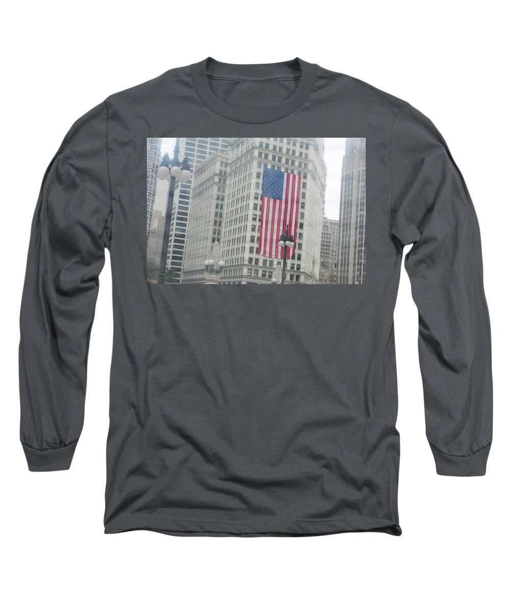 Patriotic Chicago - Long Sleeve T-Shirt