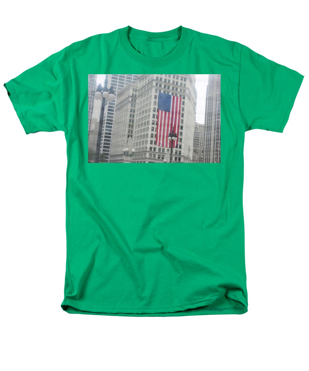 Patriotic Chicago - Men's T-Shirt  (Regular Fit)