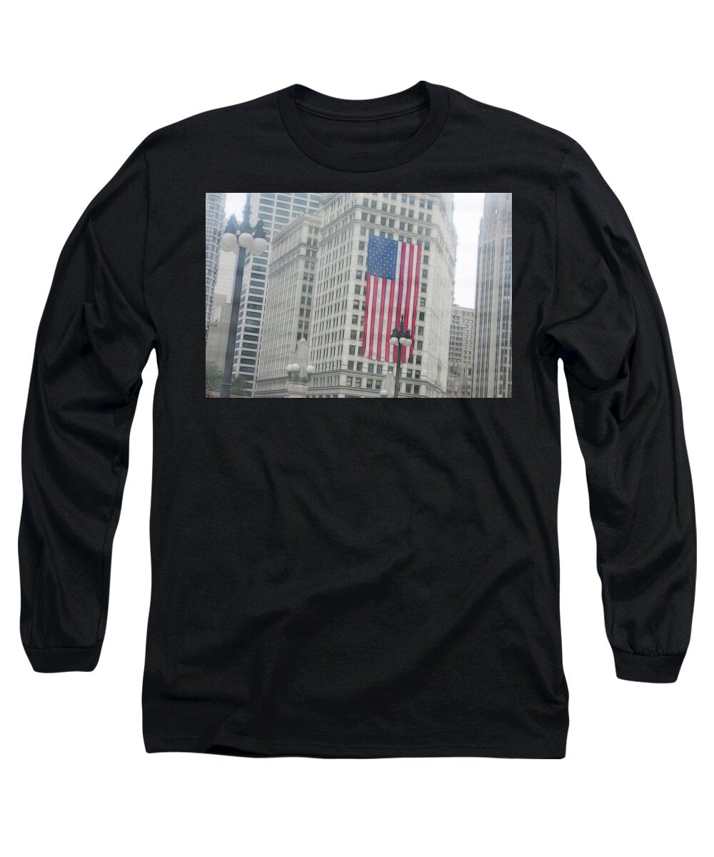 Patriotic Chicago - Long Sleeve T-Shirt