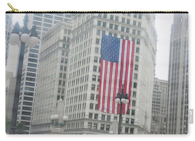 Patriotic Chicago - Zip Pouch