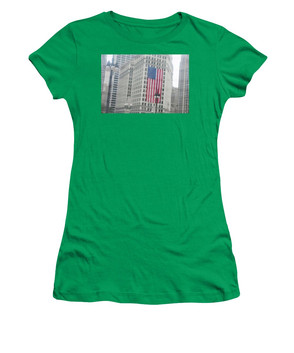 Patriotic Chicago - Women's T-Shirt