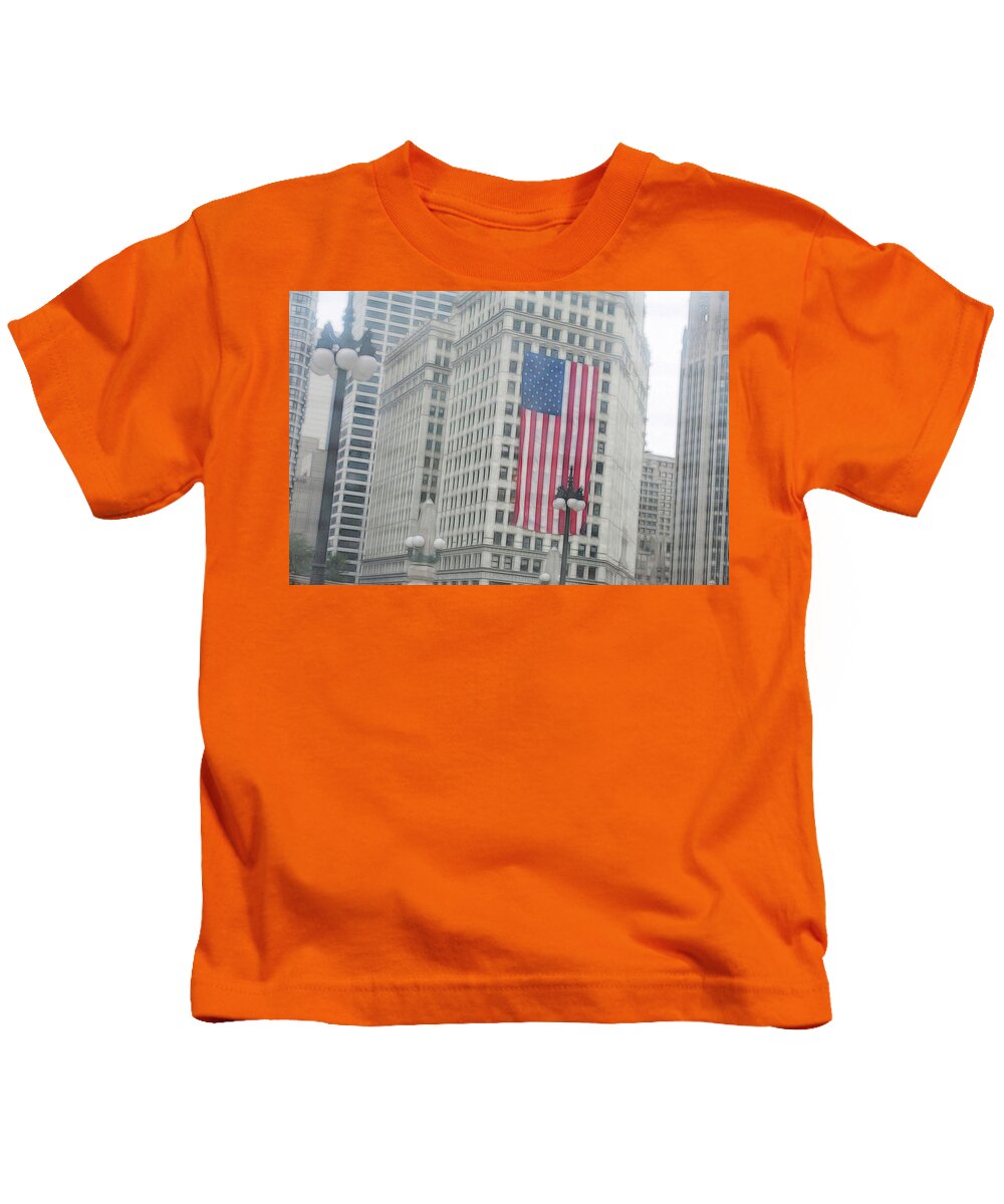 Patriotic Chicago - Kids T-Shirt