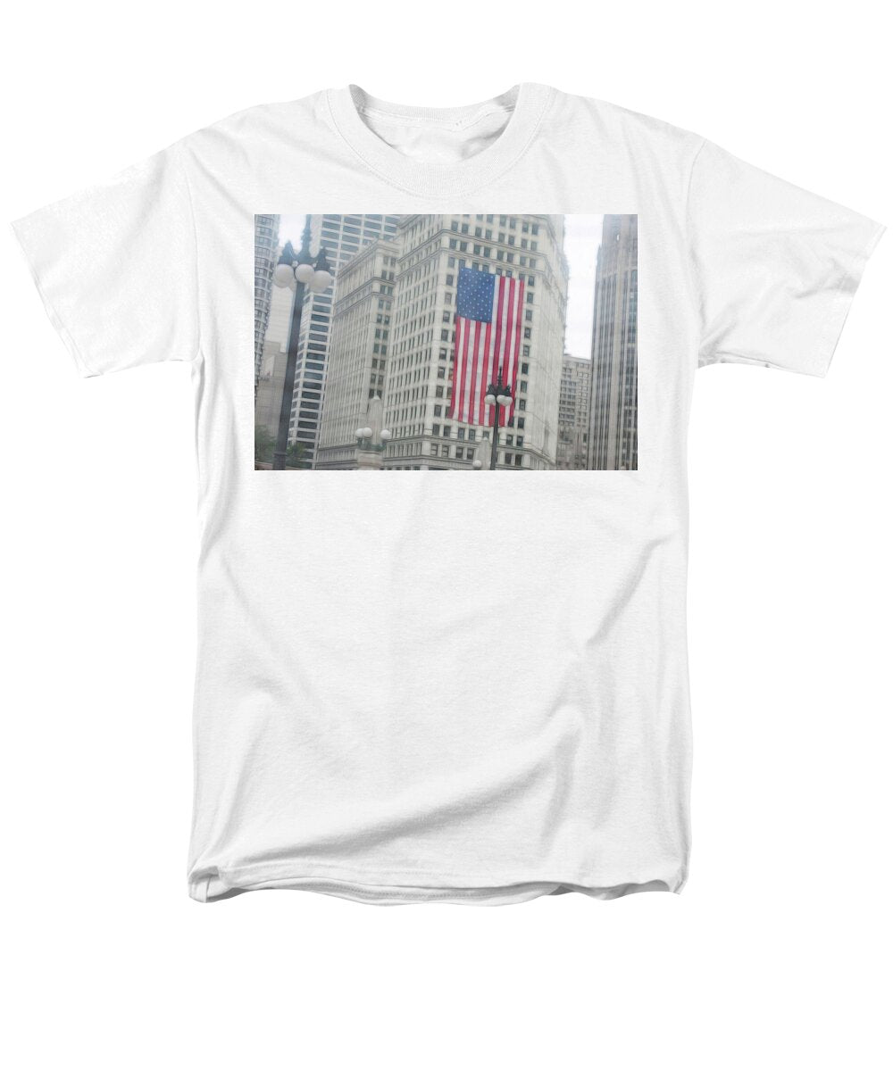 Patriotic Chicago - Men's T-Shirt  (Regular Fit)