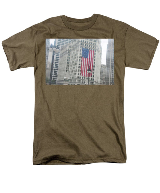 Patriotic Chicago - Men's T-Shirt  (Regular Fit)