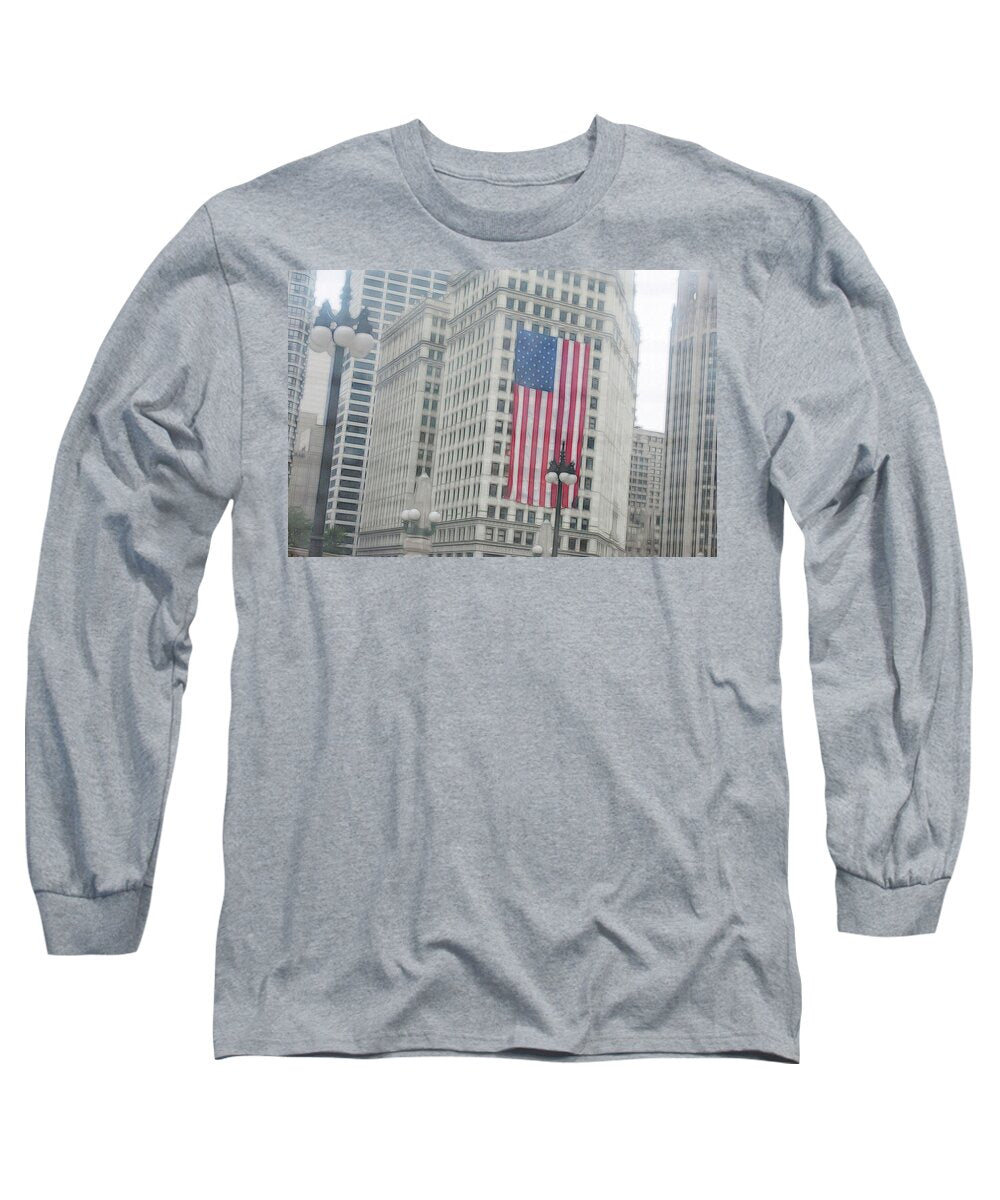 Patriotic Chicago - Long Sleeve T-Shirt