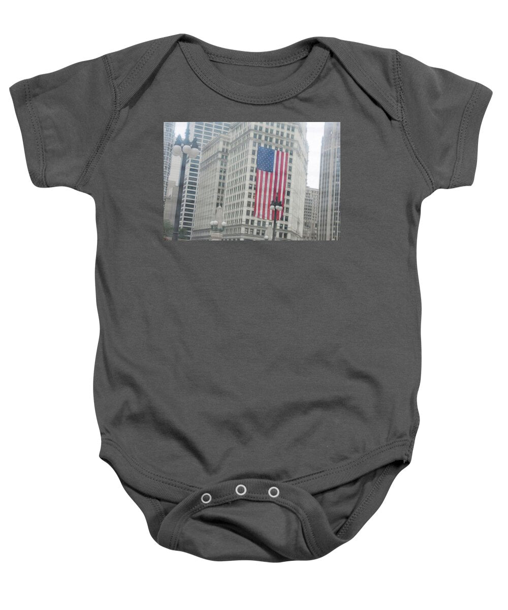 Patriotic Chicago - Baby Onesie