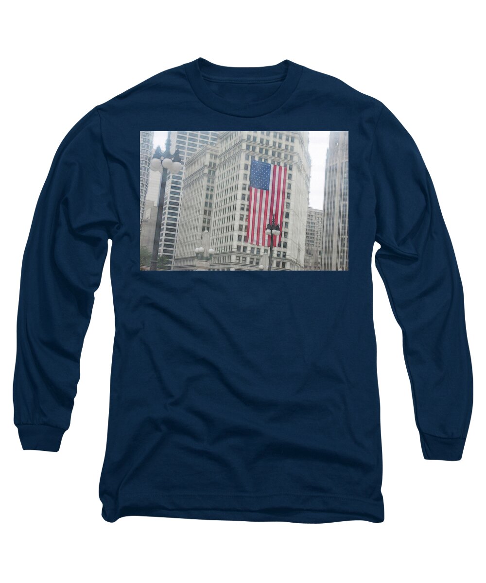 Patriotic Chicago - Long Sleeve T-Shirt