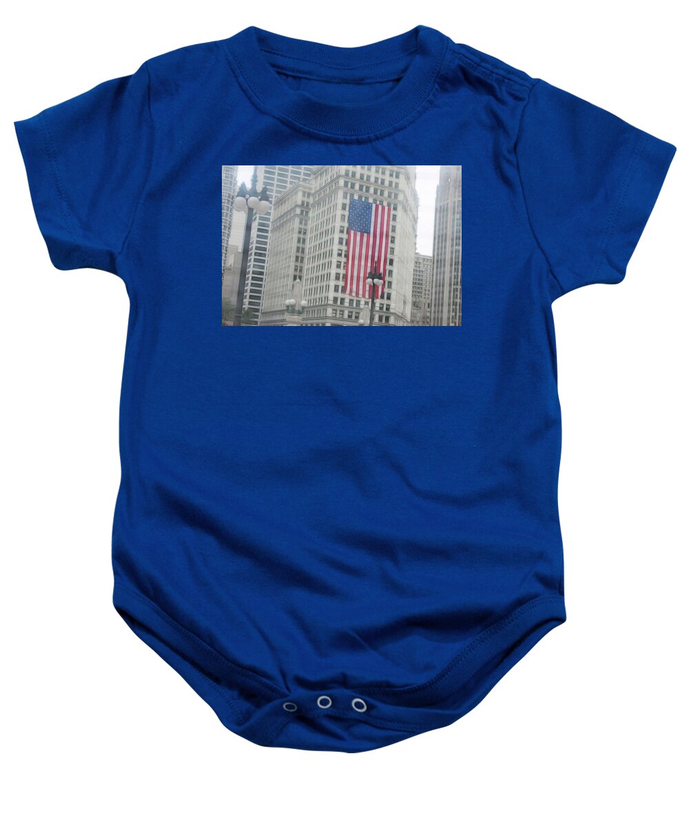 Patriotic Chicago - Baby Onesie