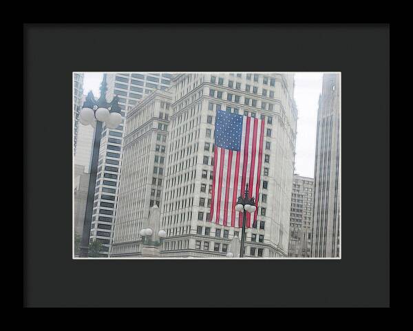 Patriotic Chicago - Framed Print