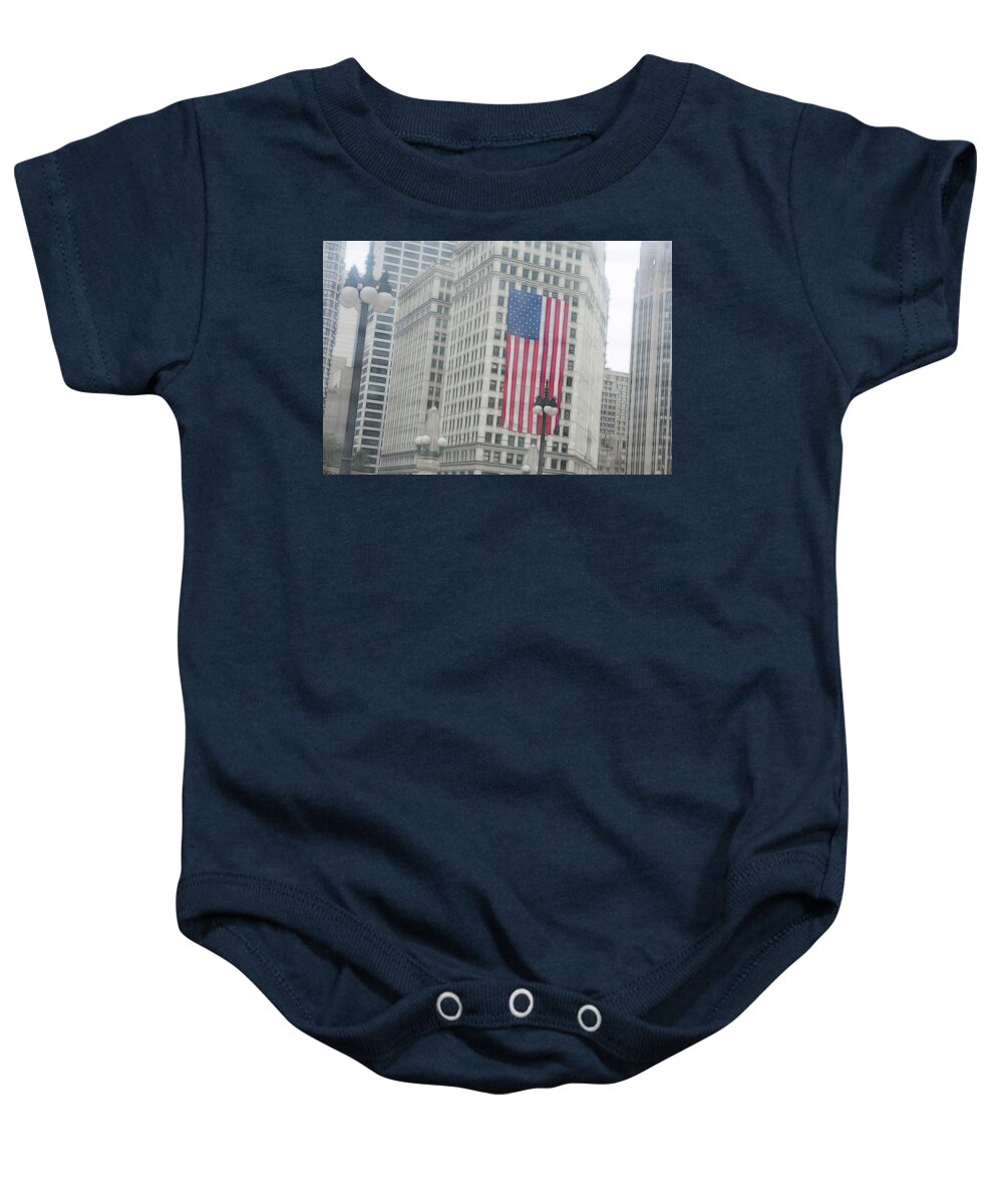 Patriotic Chicago - Baby Onesie