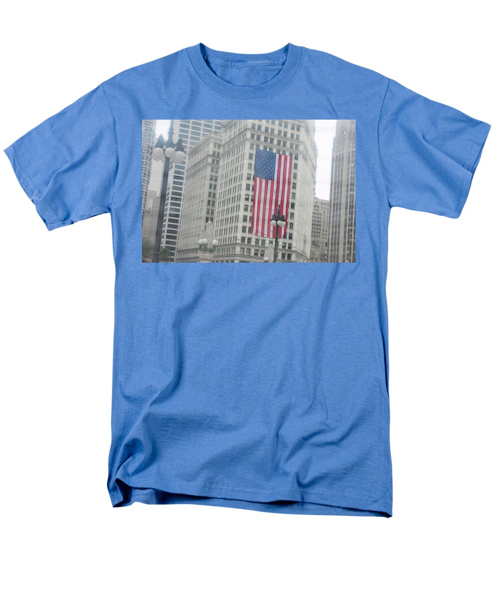 Patriotic Chicago - Men's T-Shirt  (Regular Fit)