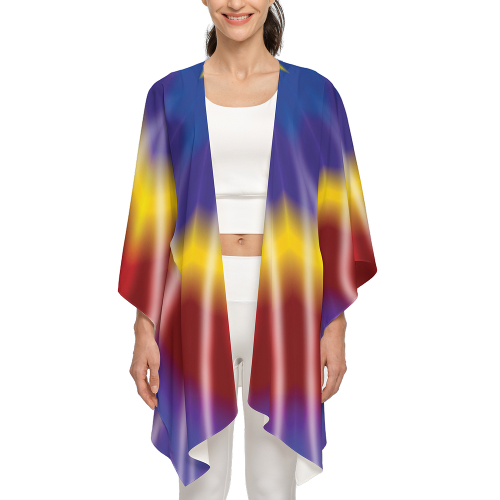 Rainbow Tie Dye Women's Silky-like Wrap-Ultra-Soft and Smooth