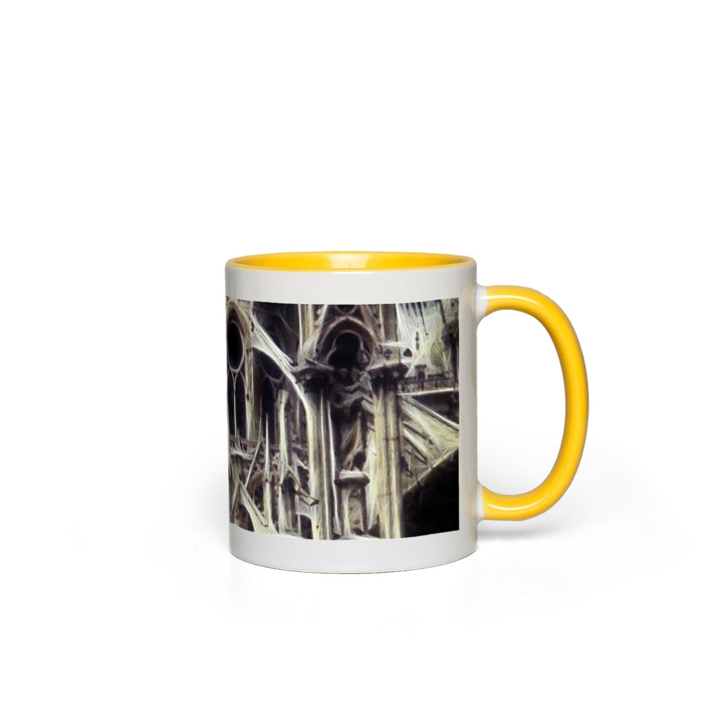 Notre Dame Cathedral Back Accent Mugs