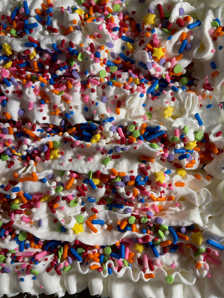 Rainbow Sprinkles on Whipped Cream Digital Image Download