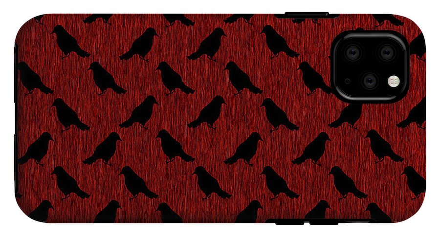 Ravens On Red - Phone Case