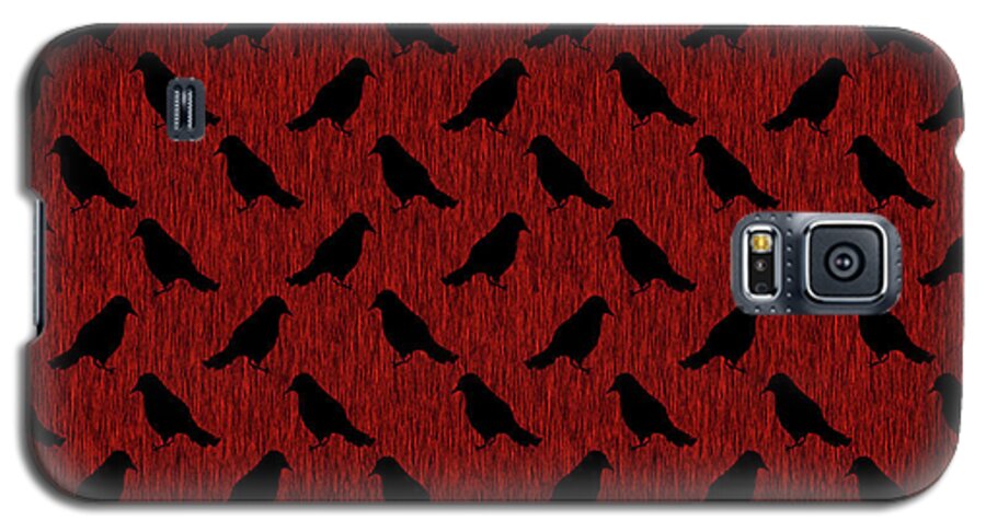 Ravens On Red - Phone Case