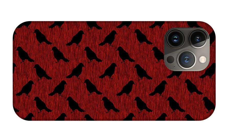 Ravens On Red - Phone Case