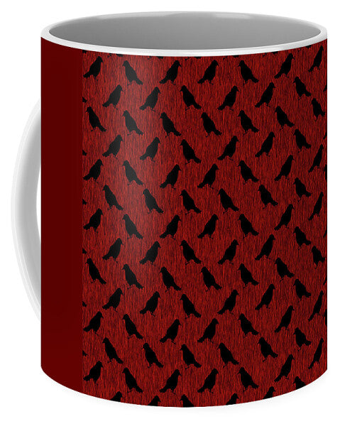 Ravens On Red - Mug