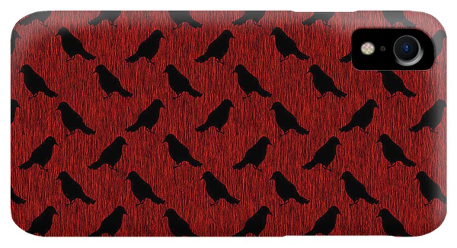 Ravens On Red - Phone Case