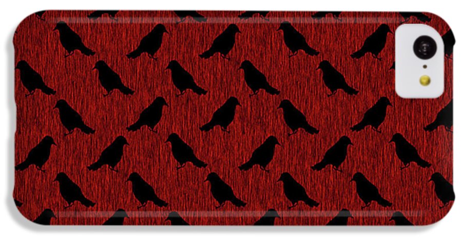 Ravens On Red - Phone Case