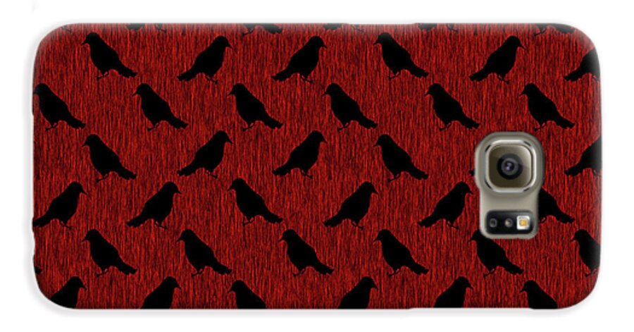 Ravens On Red - Phone Case