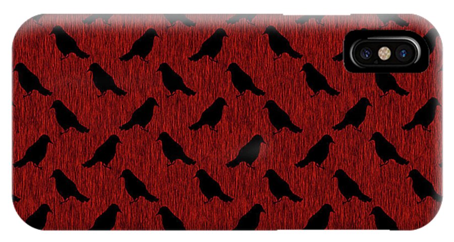 Ravens On Red - Phone Case