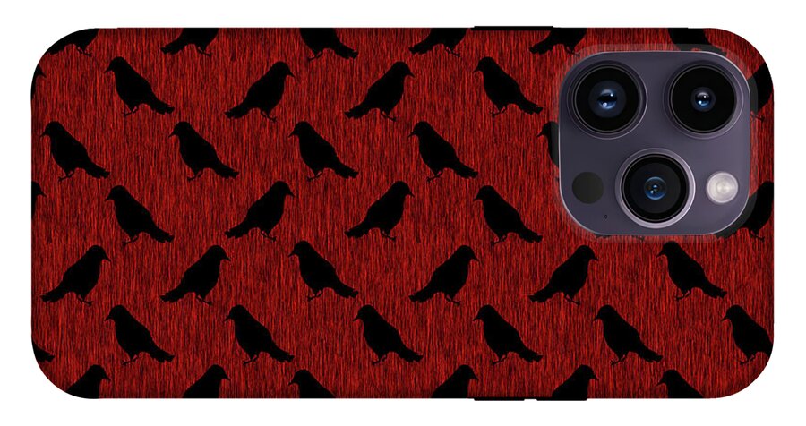 Ravens On Red - Phone Case