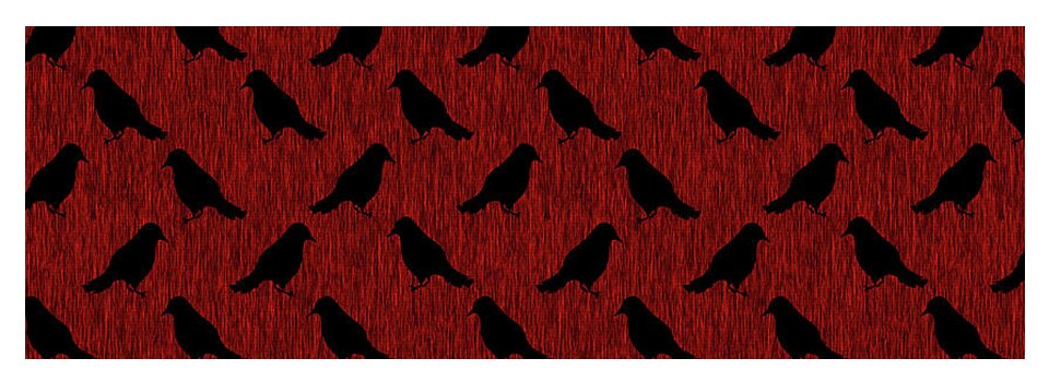 Ravens On Red - Yoga Mat