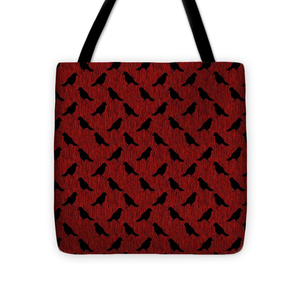 Ravens On Red - Tote Bag