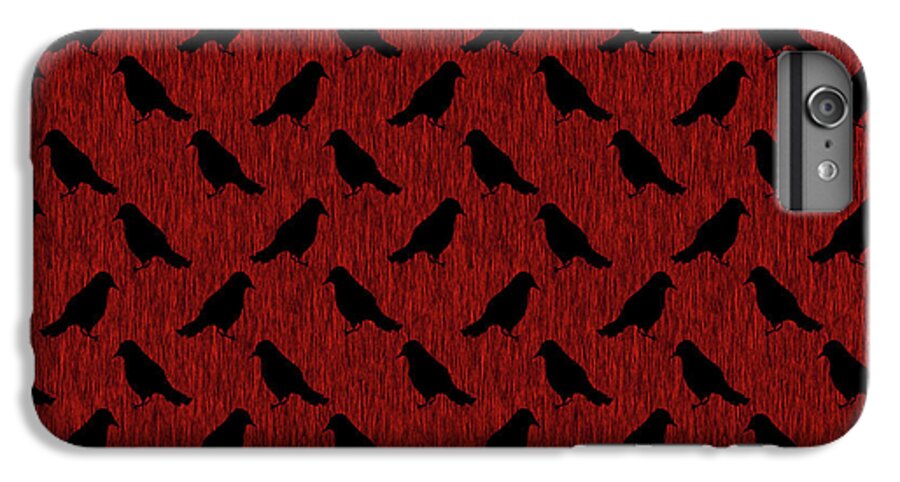 Ravens On Red - Phone Case