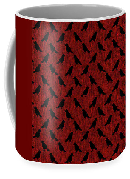 Ravens On Red - Mug