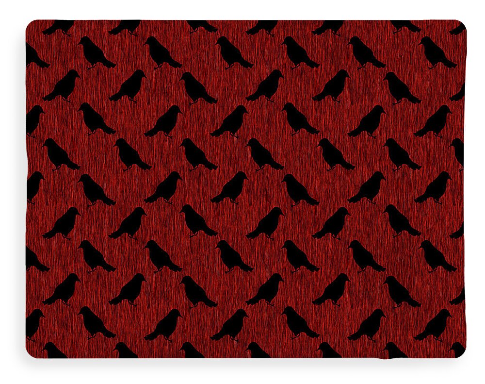 Ravens On Red - Blanket