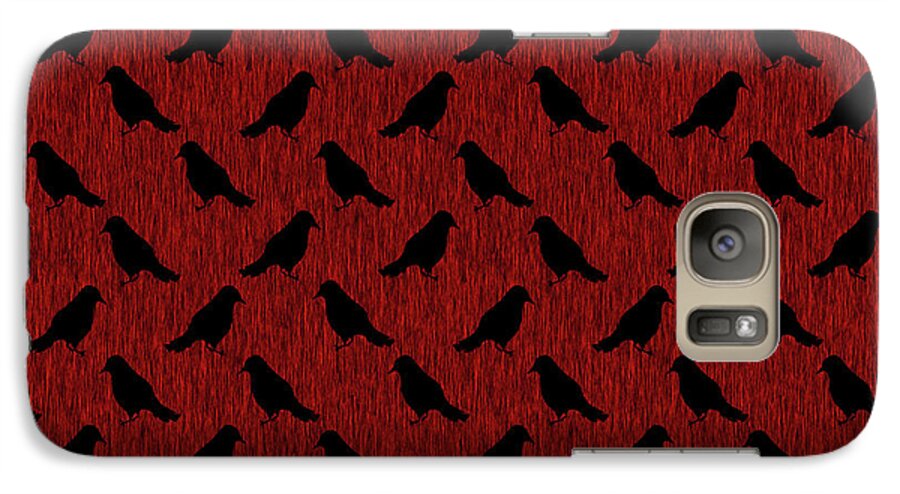 Ravens On Red - Phone Case